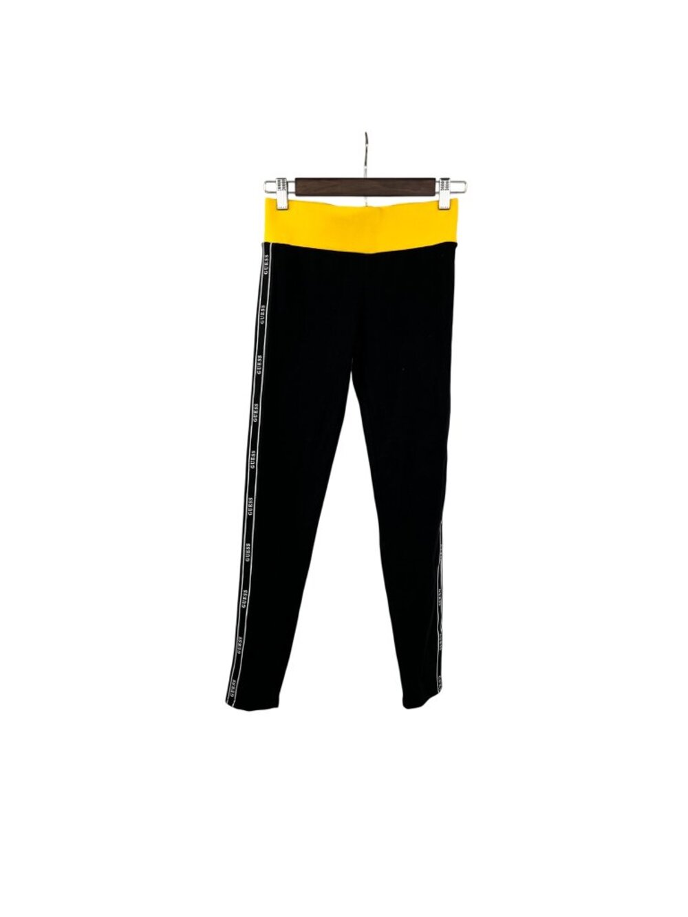 Guess Womens Jules Logo Tap Legging Black/Multi Size XS New